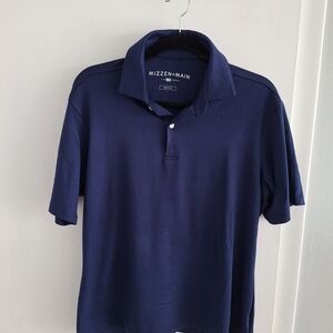 Mizzen+Main Navy Blue Men's Shirt